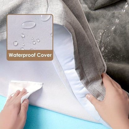 Panier pour chiens de grande et très grande taille – Canapé pour animaux lavable avec housse amovible et fond antidérapant, couchage confortable pour chiens et chats, gris, tailles multiples M-XXL