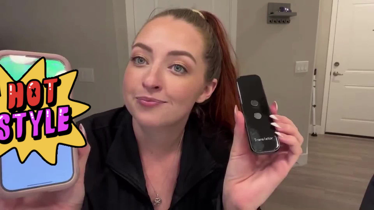 Appareil de traduction portable, traduction vocale instantanée bidirectionnelle en 137 langues, connecté à une application, traducteur haute précision pour les voyages, les affaires et l'apprentissage avec écouteurs