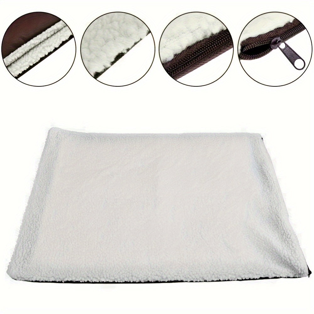 Tapis auto-chauffant pour chiens et chats – Couchage thermique ultra-doux, sans électricité, pour une chaleur instantanée sur les sols froids