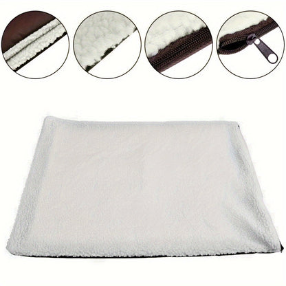 Tapis auto-chauffant pour chiens et chats – Couchage thermique ultra-doux, sans électricité, pour une chaleur instantanée sur les sols froids
