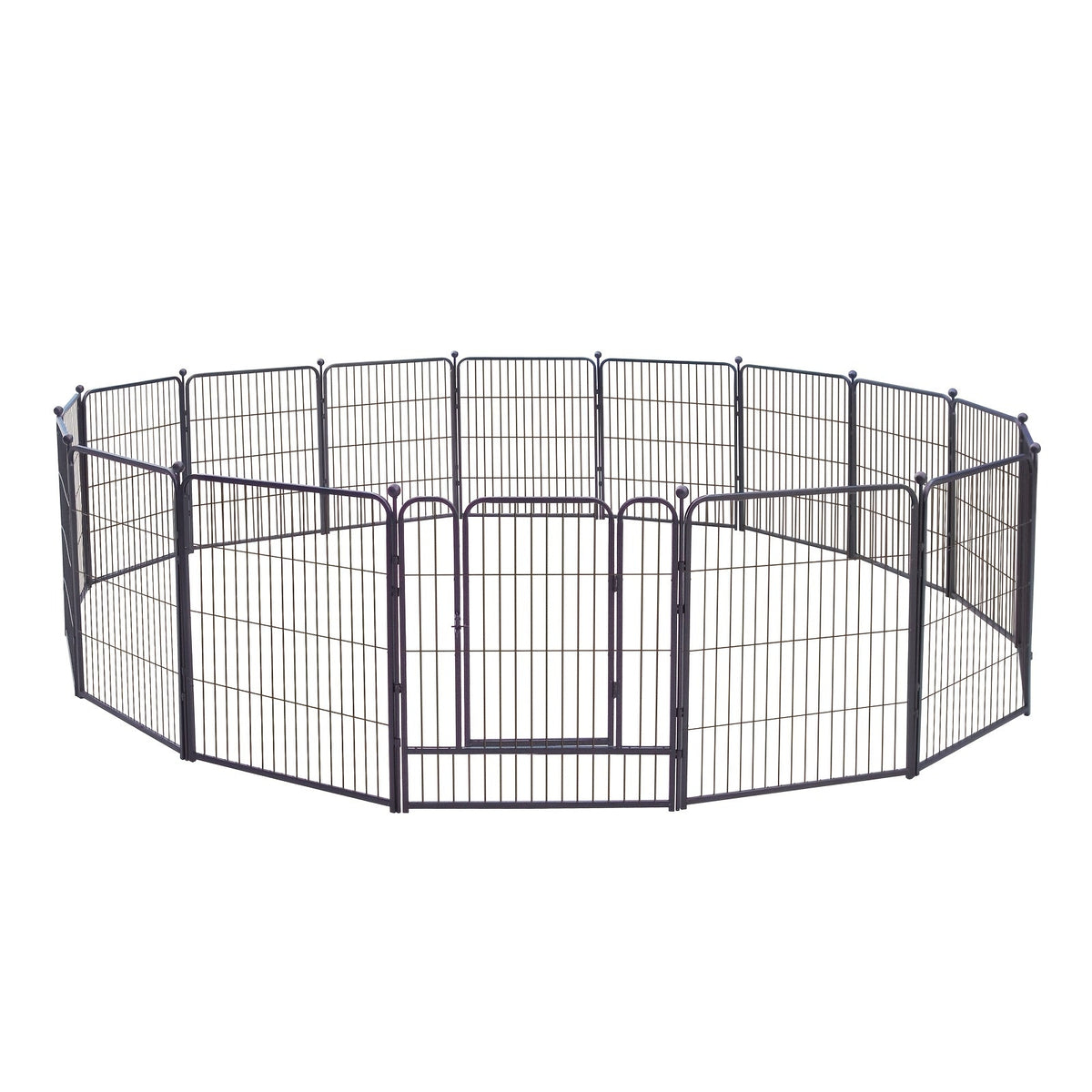 Parc pour chiens robuste en métal – Enclos pliable et portable pour chiens de petite, moyenne et grande taille, 8 ou 16 panneaux, aucun assemblage requis, idéal pour l'intérieur, l'extérieur, le jardin, le camping ou en véhicule récréatif