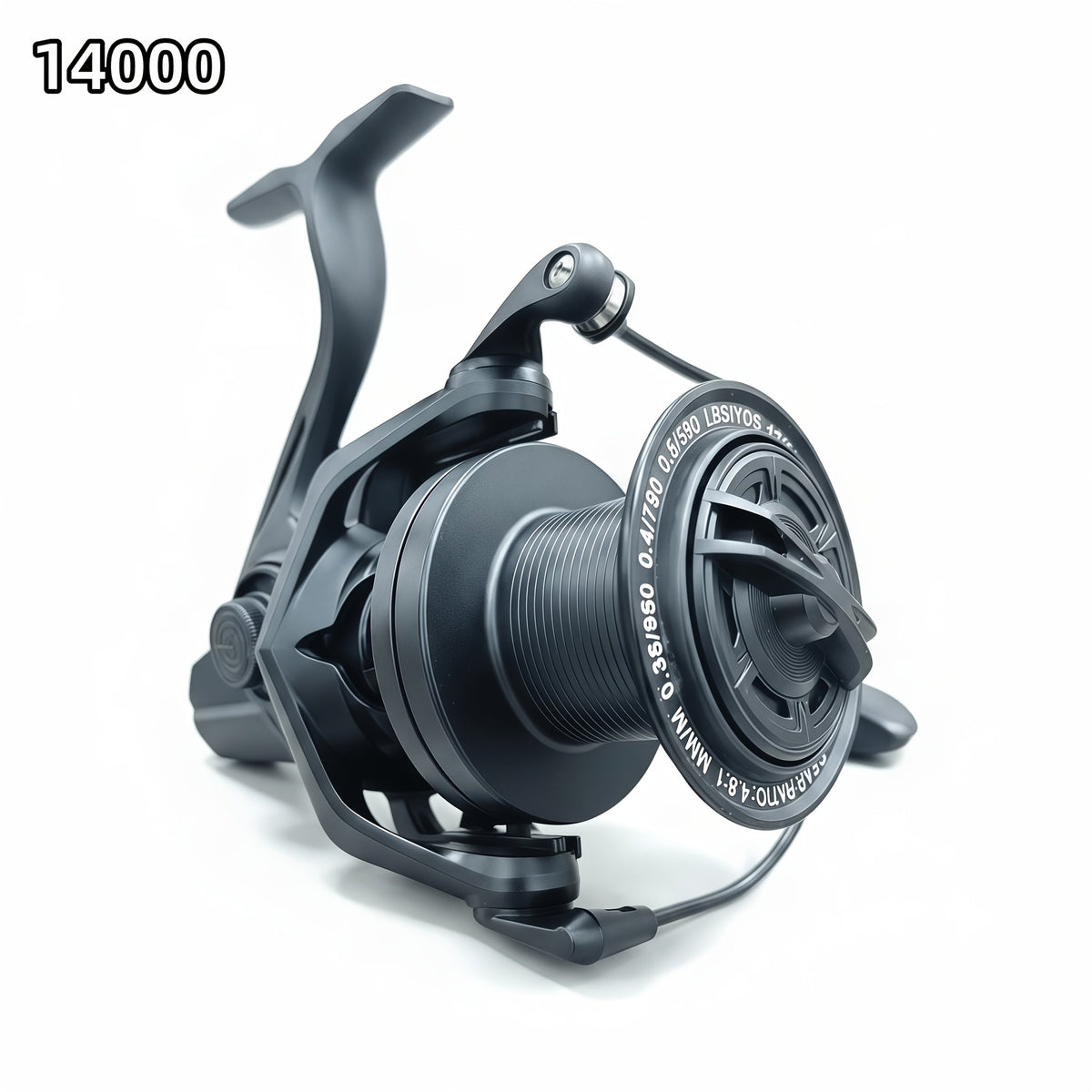 Moulinet spinning robuste pour eau salée 8000 10000 14000, moulinet de pêche en haute mer, corps en métal, grande capacité de ligne, ambidextre, pour gros poissons, pêche en surfcasting