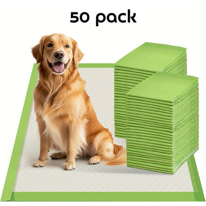 Alèses pour grands chiens, format Jumbo, paquet de 50 ou 100 – Tapis de propreté ultra-absorbants à 6 couches, résistants et anti-fuites, séchage rapide et contrôle des odeurs, parfaits pour l'éducation des chiots et les chiens âgés