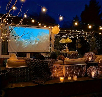 Guirlande lumineuse LED solaire étanche pour extérieur 15 m & 30 m – Ampoules ST38 incassables et intensité réglable, chargement USB-C & solaire, 4 modes, pour terrasse, jardin, piscine, mariage, camping et décoration de Noël