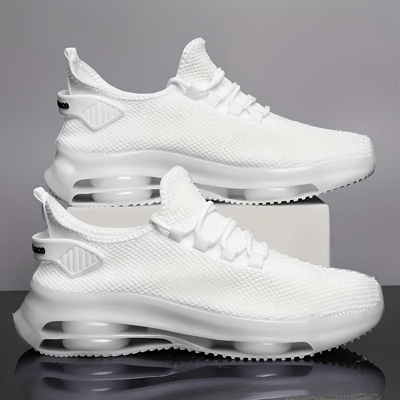 Baskets de running respirantes en maille pour homme avec semelle à coussin d'air – Chaussures de sport légères à lacets pour le trail, printemps et été, 4 coloris, pointures US 6,5–13