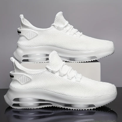 Baskets de running respirantes en maille pour homme avec semelle à coussin d'air – Chaussures de sport légères à lacets pour le trail, printemps et été, 4 coloris, pointures US 6,5–13