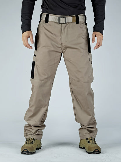 Pantalon cargo tactique pour homme, séchage rapide, léger, multi-poches, pour randonnée, plein air, travail, S-XXXL, noir, gris, vert, marron, coupe droite, pantalon utilitaire