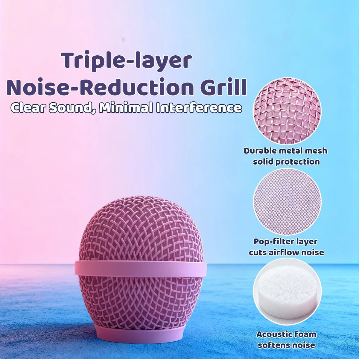 Microphone karaoké sans fil 5-en-1 avec haut-parleur intégré, lumières LED et changeur de voix – Micro de chant Bluetooth portable pour fêtes, réunions de famille, voyages et activités en plein air, 10 couleurs