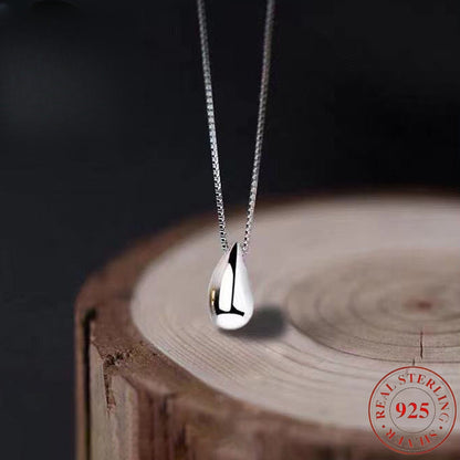 Collier goutte d'eau en argent sterling 925 pour femme – Collier pendentif élégant et délicat, bijou minimaliste raffiné pour le quotidien et les fêtes, cadeau idéal pour Noël, la Saint-Valentin, un anniversaire ou une occasion spéciale