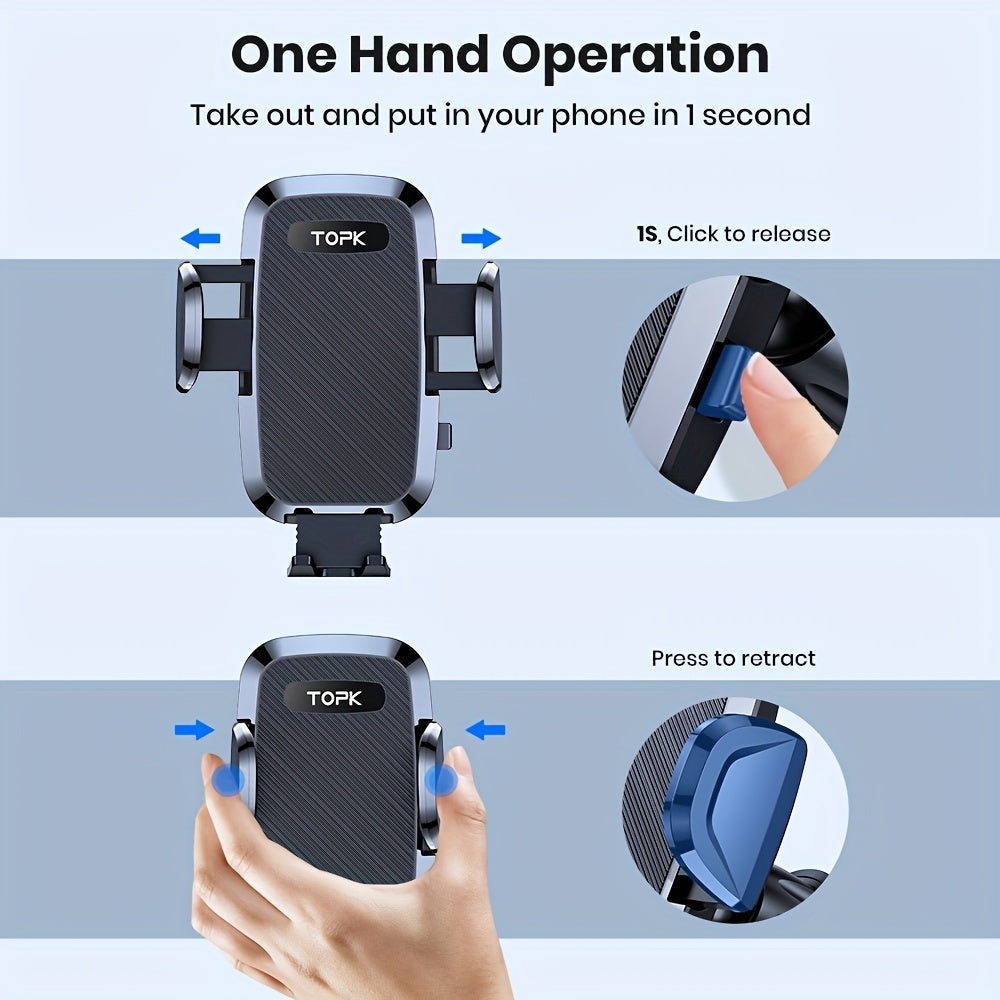 Support téléphone voiture – Fixation tableau de bord et pare-brise rotative à 360° améliorée, support universel mains libres compatible iPhone 15 14 13, Samsung Galaxy, téléphones Android | Velora