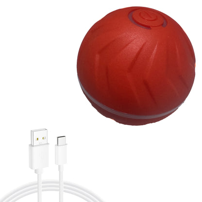 Balle interactive intelligente pour chien avec lumières LED – Roulé et rebonds automatiques aléatoires, 4 heures d'autonomie, rechargeable par USB, fonctionne sur parquets, carrelages, tapis et pelouses