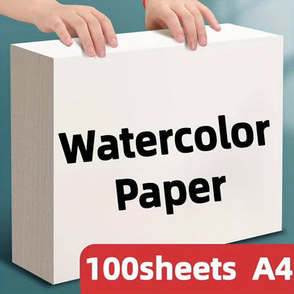 Papier aquarelle, 100 feuilles, format A4, 230 g/m² (110 lb), grain fin pressé à froid, papier artistique pour aquarelle, dessin, marqueurs, gouache, cadeau pour artistes, adultes et étudiants