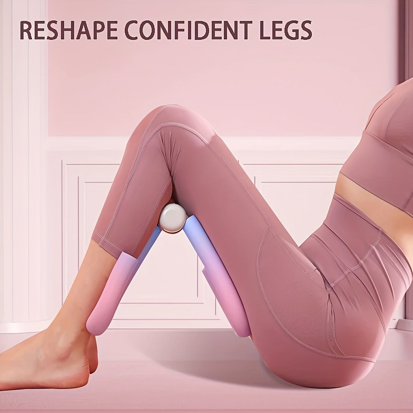 Inner Thigh Trainer Arm Toner 3-Piece Set Home Workout Hip Leg Sculpting Resistance Exercise Equipment Silent Non-Slip Cordless Fitness Device for Women Weight Loss Toning