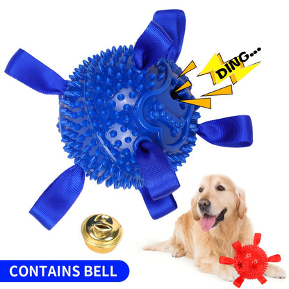 Balle de jeu résistante à la mastication pour chiens – Jouet durable pour le rapport et le dressage, idéal pour Golden Retriever, Bouledogue, Shiba Inu, Corgi et Berger Australien, pour le jeu en autonomie et l'obéissance.