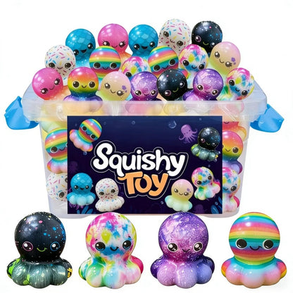 Lot de 16 jouets extensibles en forme de pieuvre, styles aléatoires, cadeaux en gros pour fêtes, sacs surprises, récompenses scolaires, cadeaux d'Halloween, de Noël, de Saint-Valentin, de Pâques et de fêtes pour enfants