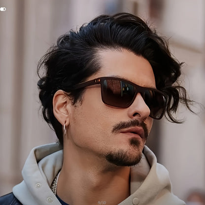 Lot de 12 paires de lunettes de soleil tendance pour hommes et femmes – Lunettes classiques à monture carrée rétro en polycarbonate, couleurs assorties, protection UV pour la plage, les activités en extérieur et le quotidien