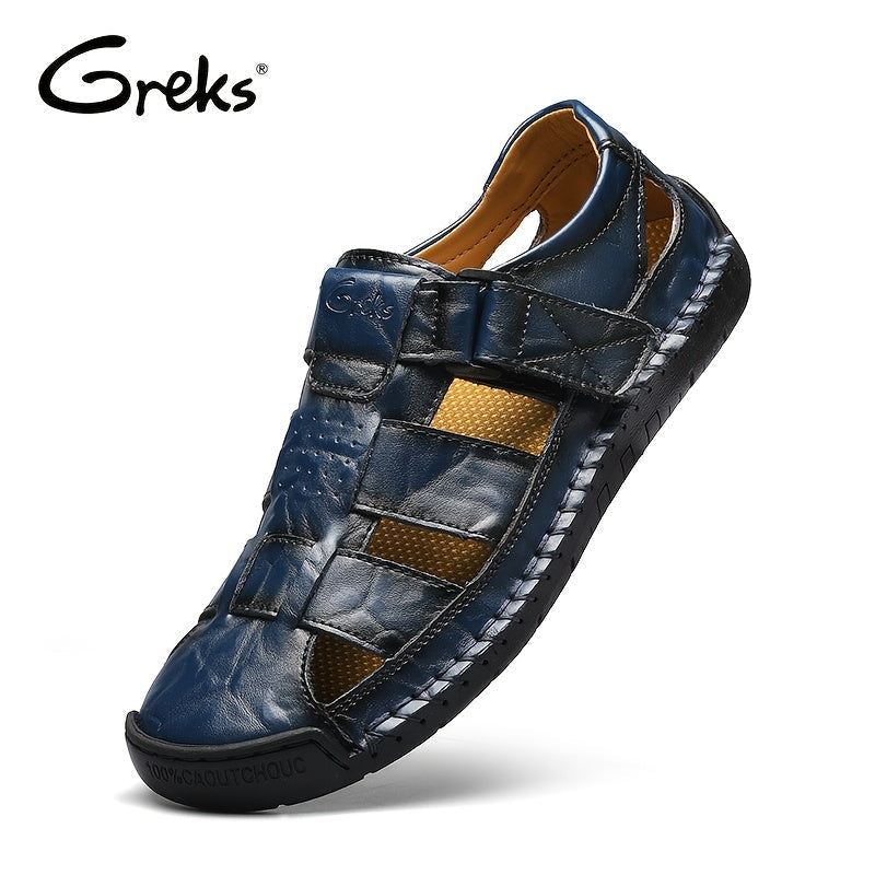 Sandales de sport fermées pour hommes – Chaussures de pêcheur d'extérieur respirantes, mocassins de plage d'été antidérapants pour la randonnée, la marche et les activités aquatiques | Velora