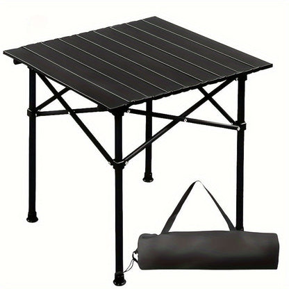 Grande table pliante portable avec sac de rangement - Table de jardin, pique-nique ou camping en extérieur, légère et facile à installer pour les voyages en voiture et excursions.