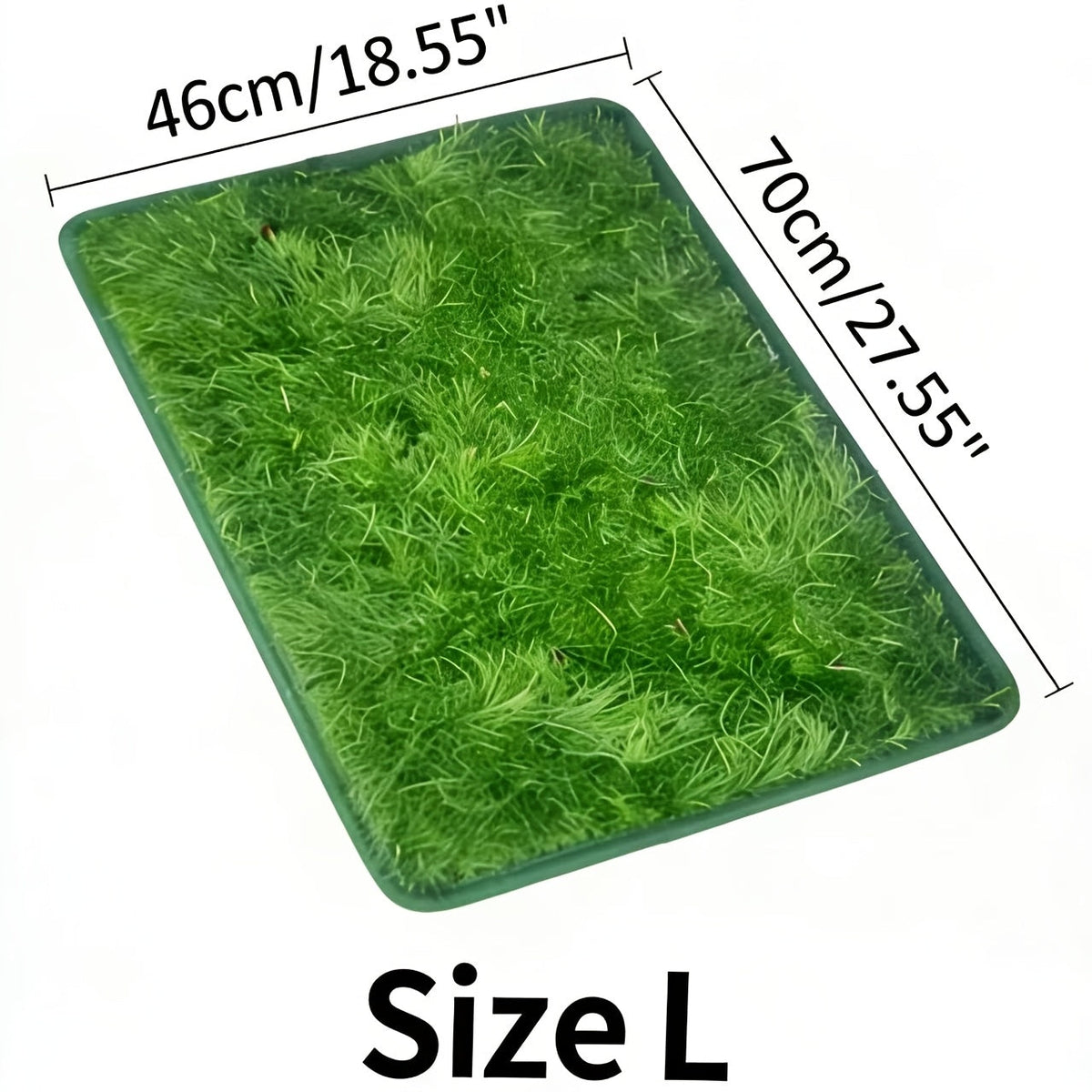 Tapis d'herbe artificielle pour chien, lavable et réutilisable, anti-odeur, pour l'apprentissage de la propreté à l'intérieur, 46 cm x 70 cm – Tapis de propreté en gazon pour chien