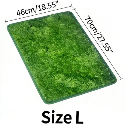 Tapis d'herbe artificielle pour chien, lavable et réutilisable, anti-odeur, pour l'apprentissage de la propreté à l'intérieur, 46 cm x 70 cm – Tapis de propreté en gazon pour chien