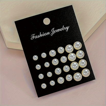 Ensemble de 114 boucles d'oreilles pour femme avec perles d'imitation et strass – Styles puces, pendantes et gouttes dorées, tiges en acier inoxydable, collection de bijoux élégants pour le quotidien, les fêtes, les rendez-vous et les vacances