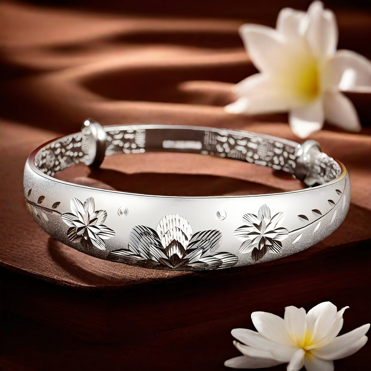 Bracelet ajustable coulissant pour femme en argent sterling 925 – Jonc élégant à fermoir coulissant en argent et or, cadeau idéal pour maman, la fête des mères, un anniversaire ou toute occasion spéciale