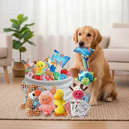 Ensemble de 16 jouets en peluche couineurs pour chien – Jolis jouets en peluche pour petits animaux, style aléatoire, sans pile, jouets couineurs doux pour mâcher et jouer, lot varié, cadeau pour chiots et petits animaux