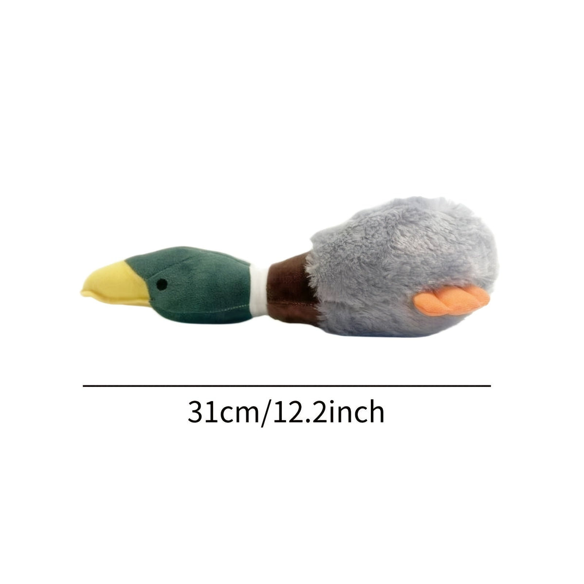 Jouet pour chien en peluche pouet-pouet Oie en velours – Jouet sonore pour animal de compagnie en velours PV doux, design d'oie mignon, jouet interactif à mâcher et à câliner, peluche durable pour chiens de petite à moyenne taille