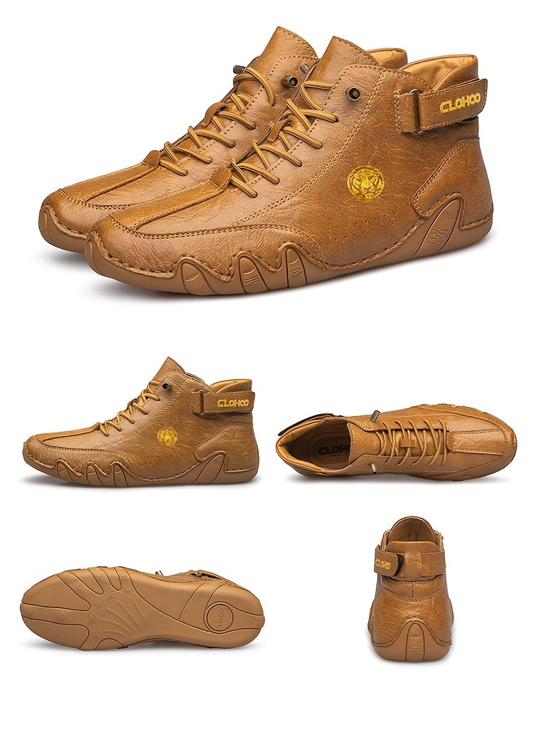 Baskets montantes pour hommes, chaussures décontractées respirantes à lacets, semelle en caoutchouc souple antidérapante, chaussures de marche en extérieur pour hommes, US 7-12, couleurs multiples