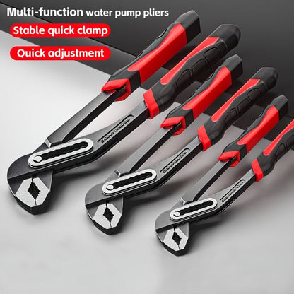 Pince multiprise réglable haute résistance 8", 10", 12", grande ouverture, réglage rapide pour plomberie, salle de bain, construction et entretien automobile