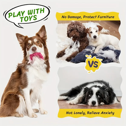 Lot de 6 jouets en peluche grinçants pour chien avec bruit de papier froissé – Jouets interactifs doux et résistants pour petits et moyens chiens, dressage de chiots, jeu en autonomie et complicité avec l'animal