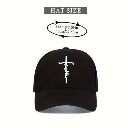 Lot de 4 casquettes de baseball à thème religieux pour hommes et femmes – Casquette de sport décontractée et légère en polyester, réglable, couleur unie pour les voyages en plein air, la plage, cadeau de Noël ou de fête des Pères