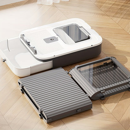 Grande litière fermée pour chat avec couvercle - Conception couverte pour le contrôle des odeurs et une grande intimité, toilette pour chat moderne et facile à nettoyer pour plusieurs chats, inclut des sacs poubelle, meuble litière pour chat extra large