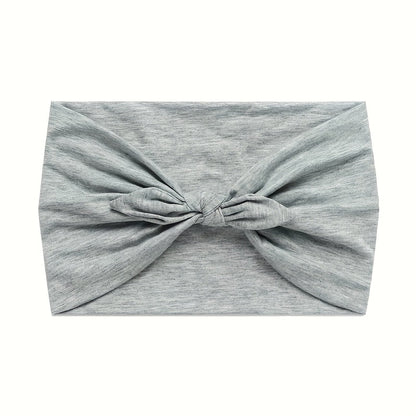 Lot de 4 bandeaux larges à oreilles de lapin pour femmes – Accessoire cheveux élastique antidérapant en satin pour le sport, le yoga et la salle de sport, ensemble turban doux et épais, idée cadeau