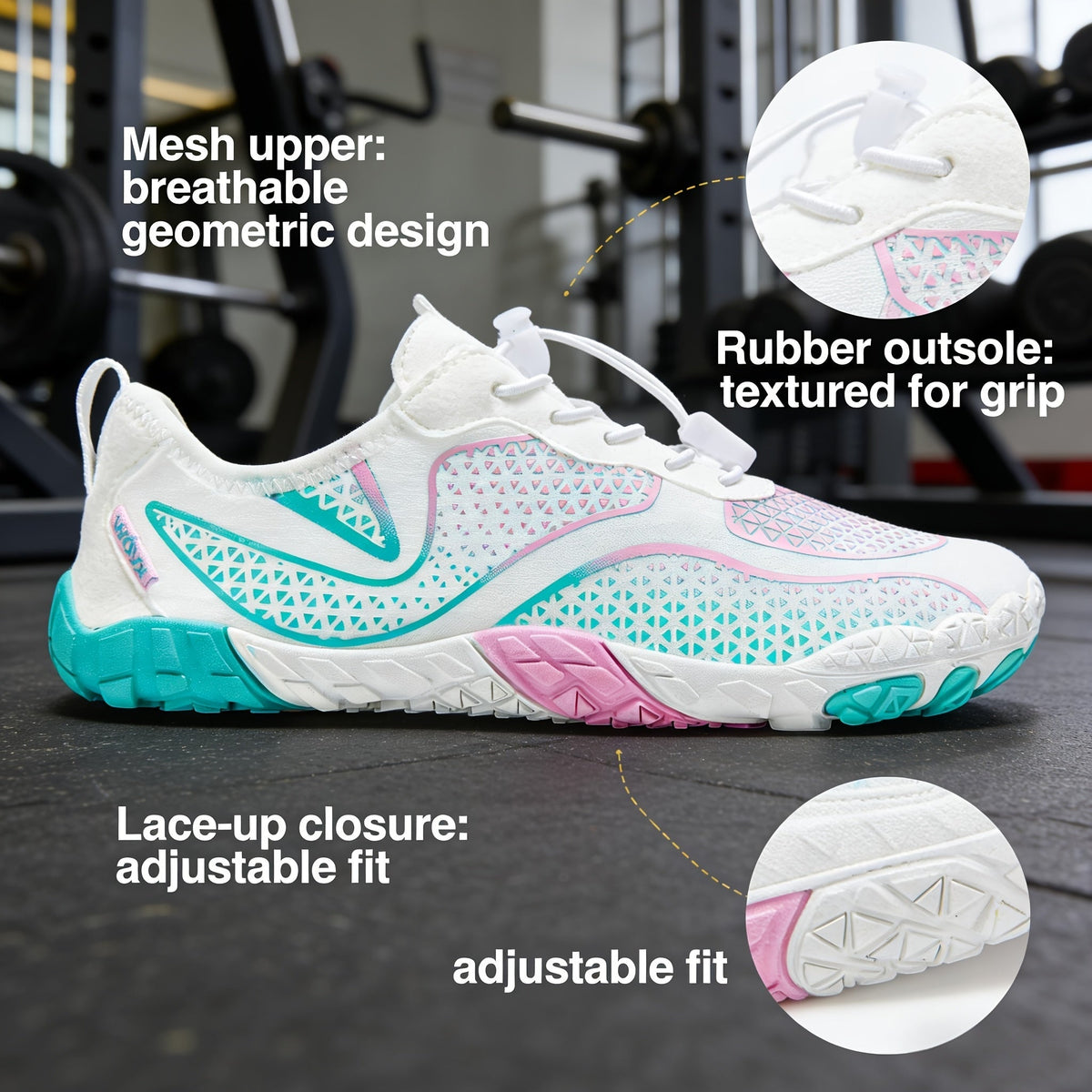 Chaussures aquatiques pieds nus pour femmes avec bout large – Chaussures d'eau légères, antidérapantes et respirantes pour la plage, la piscine, la randonnée et la marche, chaussures minimalistes de sport, pointures US 6-11, plusieurs couleurs
