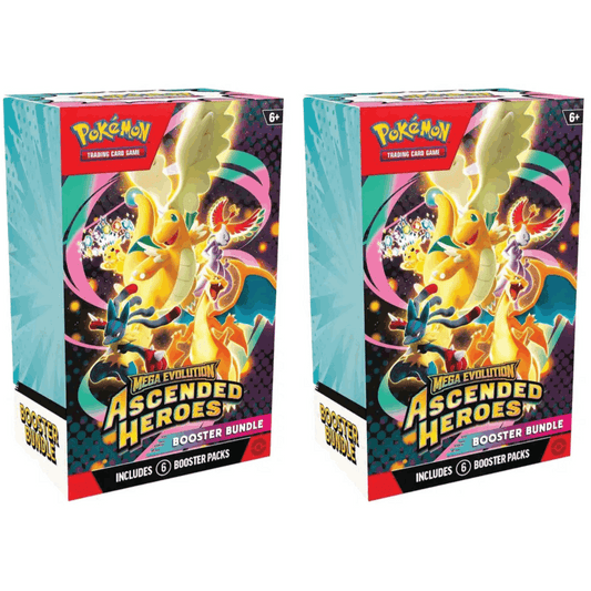 Lot de 2 boosters Pokémon JCC Mega Évolution Héros Ascendants – Paquets de cartes à collectionner, cadeau pour collectionneurs et joueurs du JCC Pokémon