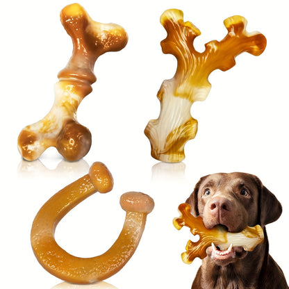 Jouets à mâcher indestructibles pour chiens destructeurs de grande race - Jouet à mâcher robuste et durable, lot de 1, 2, 4 ou 5, design rayé, jouet ultra-résistant pour grands chiens, nettoyage des dents et soulagement de l'ennui