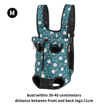 Hands-Free Pet Backpack Carrier for Cats & Small Dogs – Breathable Mesh Harness with Adjustable Shoulder Straps, Outdoor Travel Bag for Hiking, Cycling & Park Walks, Perfect Halloween & Christmas Gift