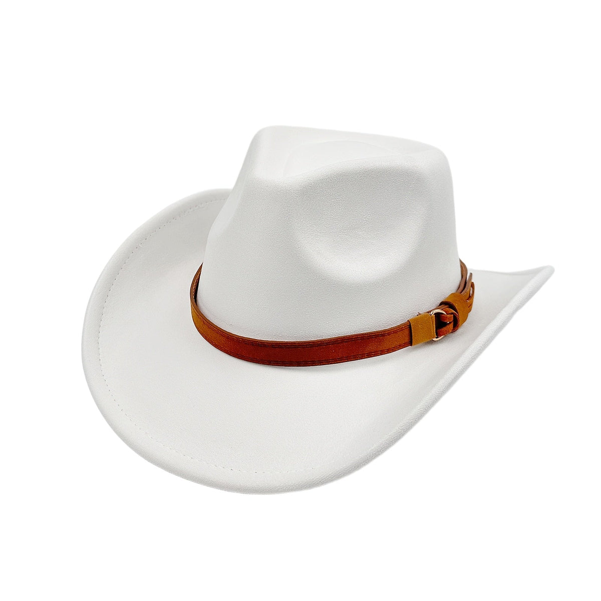 Chapeau de cowboy western rétro à large bord pour hommes et femmes – Chapeau unisexe style Fedora classique pour les voyages décontractés, la plage et les déguisements, disponible en 7 couleurs : marron, noir, kaki, beige, gris, blanc