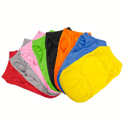 T-shirts pour petits chiens - Pull doux et coloré pour chiot, vêtements pour animaux légers et respirants pour chiens mâles et femelles, tenue décontractée pour chien pour temps chaud