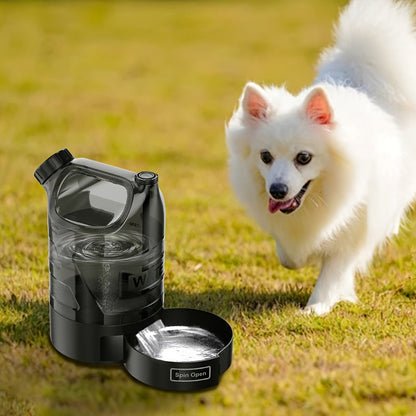 Gourde pour chien 3000 ml avec écuelle rétractable - Distributeur d'eau de voyage portable pour chien pour le camping, la randonnée, la promenade, le parc et la plage - Grande capacité, étanche et sans BPA