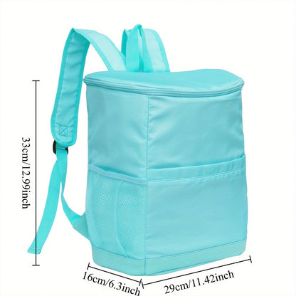 Sac à dos glacière isotherme 30 canettes motif léopard avec poches en filet et bretelles réglables - Sac glacière en nylon étanche pour la plage, le camping, le pique-nique, la randonnée, les voyages et l'usage quotidien