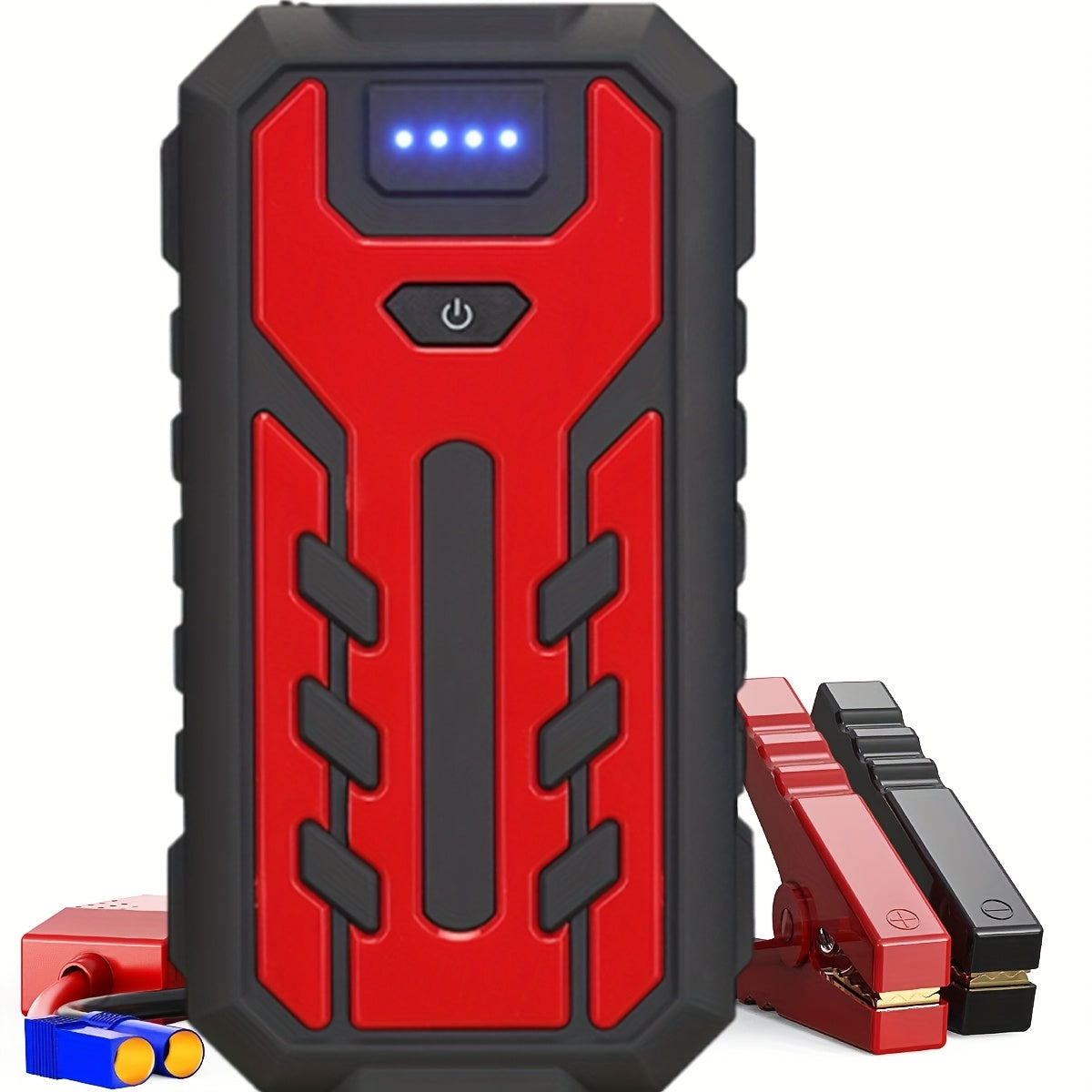 Kit de démarrage portable pour voiture, booster de batterie 12V multifonction avec lampe de poche LED, éclairage de secours SOS et pompe à air pour voitures, camions et accessoires d'alimentation d'urgence