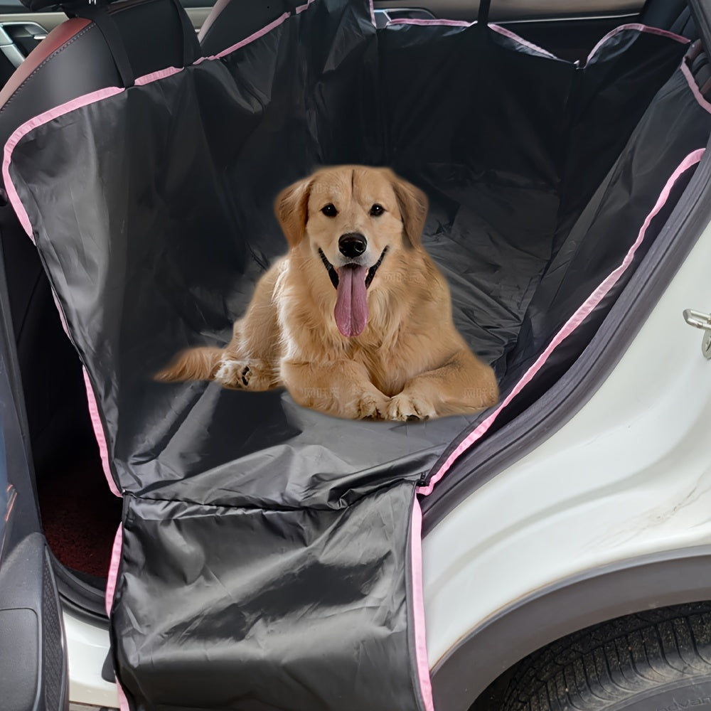 Tapis de siège auto pour animaux - Housse de protection anti-rayures et facile d'entretien pour siège arrière, protecteur imperméable et antidérapant pour chiens et chats, 3 couleurs : rose, vert, noir