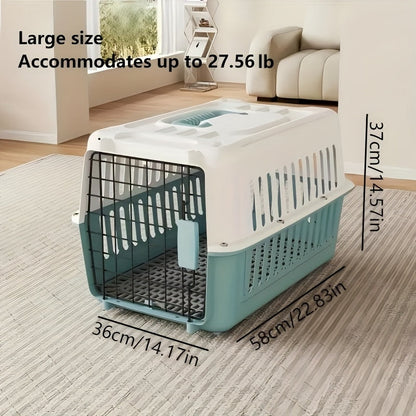 Caisse de transport pour animaux certifiée pour l'aviation – Approuvée IATA et FAA, transporteur portable pour chiens et chats, conforme aux normes des cabines aériennes, respirant, robuste, facile à assembler, caisse de voyage pour petits animaux.
