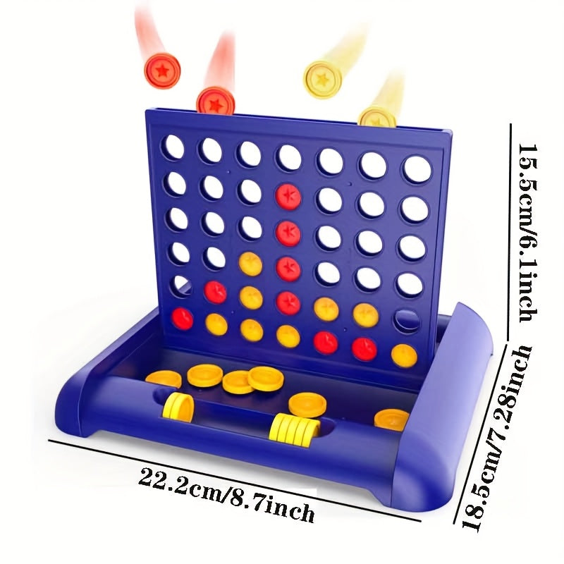 Jeu classique Puissance 4 – Grand jeu de stratégie à connecter pour 2 joueurs – Jeu amusant pour les soirées en famille et avec les enfants – Cadeau idéal pour Halloween, Thanksgiving, Noël et les anniversaires – 6 ans et plus