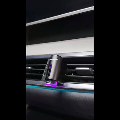 Diffuseur d'aromathérapie pour voiture, humidificateur USB à huiles essentielles | 3 modes de brume réglables, diffuseur de parfum intelligent pour véhicule – Noir, rouge, gris, rose – Lot de 6 parfums en option