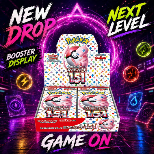 Boîte de boosters Pokémon 151 SV2a japonaise – Scellée en usine, série Écarlate et Violet, 20 boosters, Dracaufeu ex SAR, Mew ex SAR, Master Ball Holo, possibilité de "God Pack" légendaire