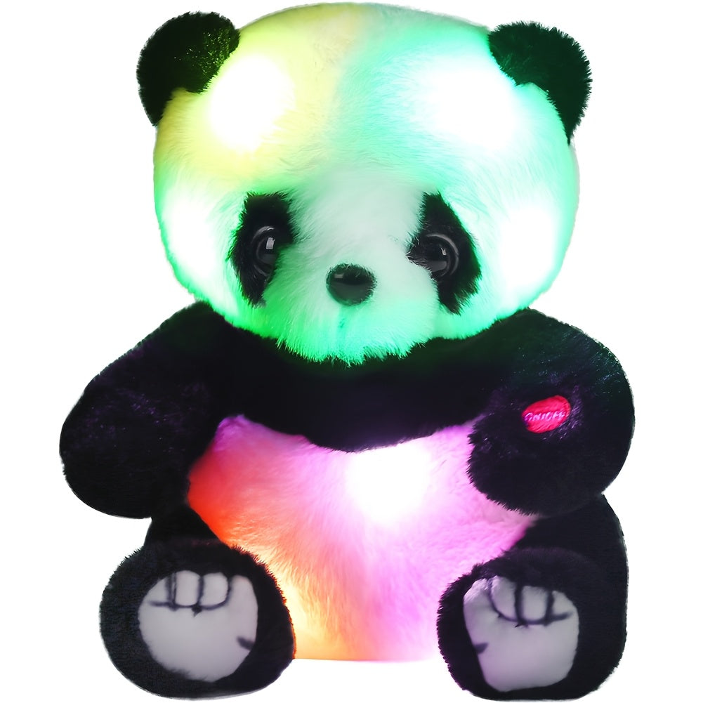Peluche Panda Lumineuse 20 & 30 cm – Adorable Jouet en Peluche Ours Panda avec Lumière LED, Peluche Douce à Câliner pour Enfants Garçons Filles, Cadeau d'Anniversaire, de Noël, de Fêtes et Décoration d'Intérieur