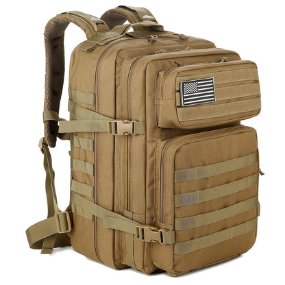 Sac à dos tactique 45 L pour hommes et femmes – Sac de randonnée, camping et voyage grande capacité, sac d'évacuation 3 jours pour le fitness et l'aventure en plein air, 13 coloris disponibles